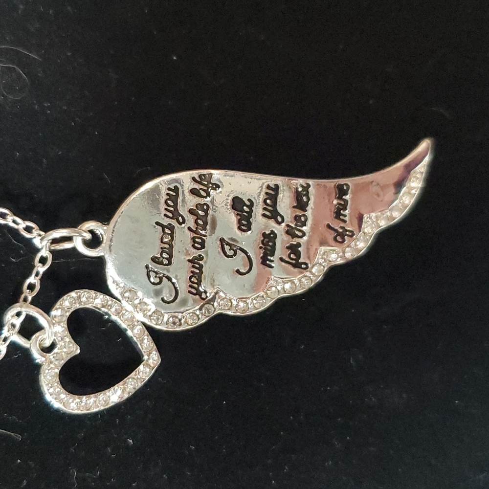 Angel Wing Pendant and Chain NWOT
